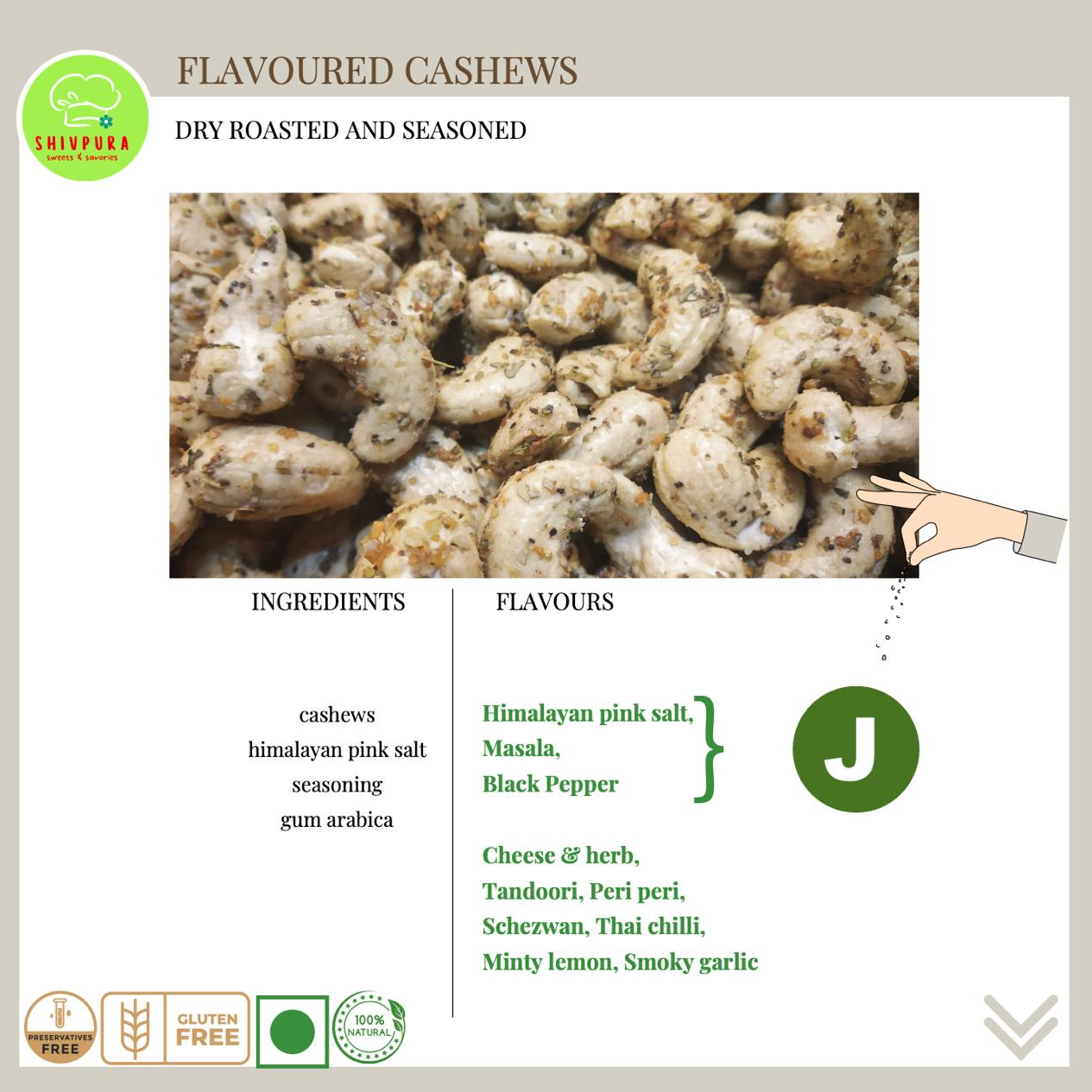 Roasted Cashews - SattvaNourish Essentials