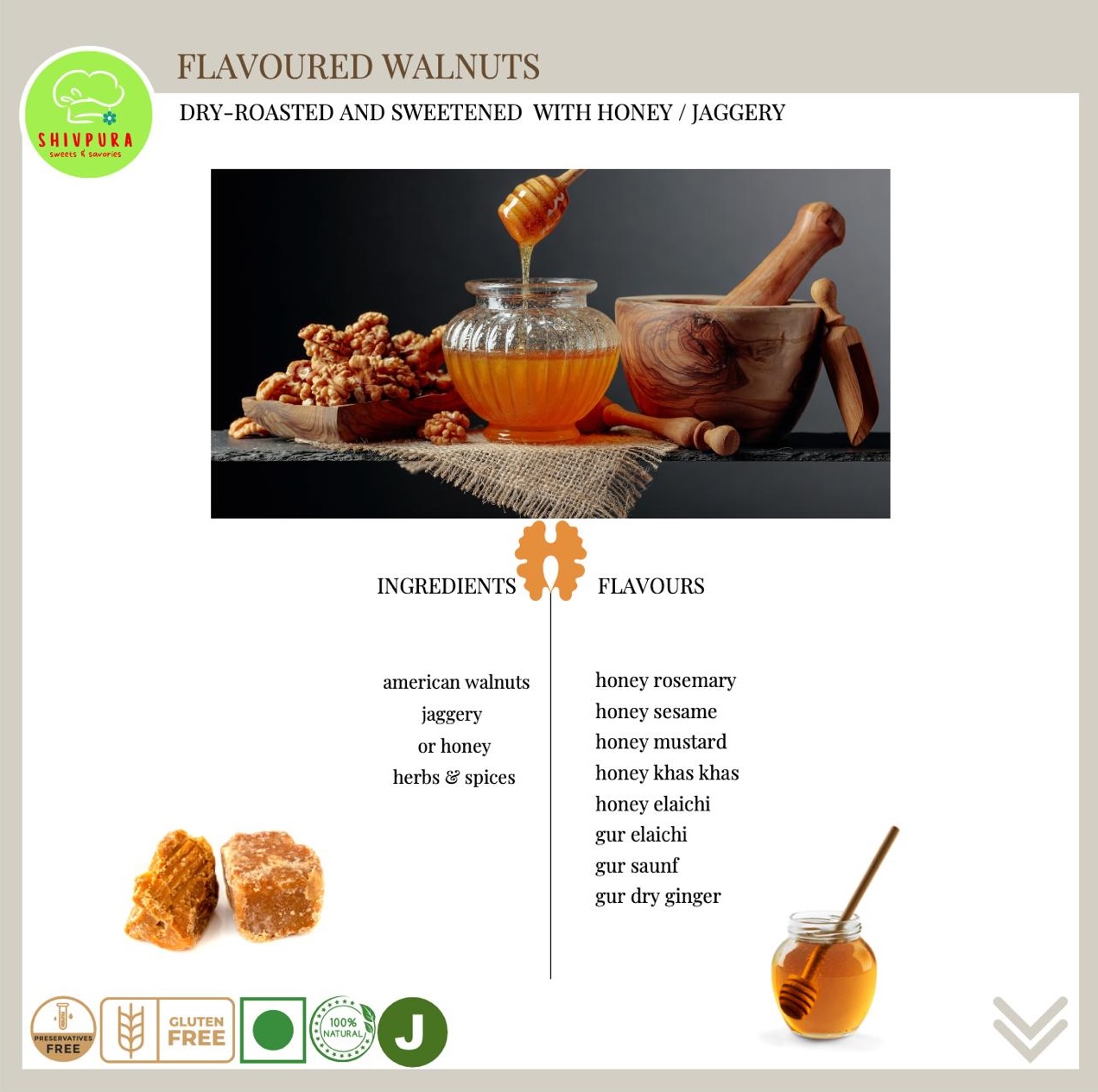 Roasted Walnuts - SattvaNourish Essentials